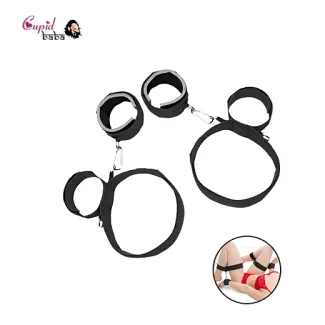 Thigh Bondage Handcuff Wrist & Ankle Cuffs Kit