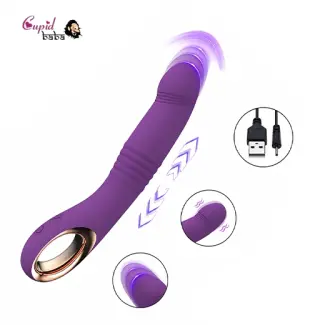 Thrust & Vibrate Realistic Silicone Clitoral Stimulator G Spot Dildo Vibrator Woman Couples