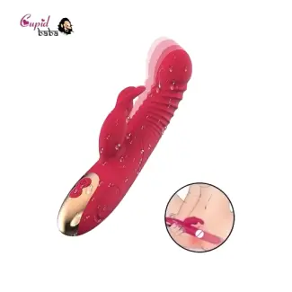 Thrusting Rabbit G Spot Clitoral Stimulator Vibrator with Magnetic Charging