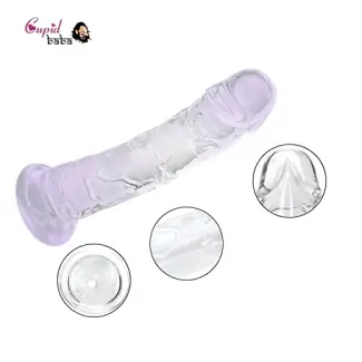 Transparent Hands Free Pleasure Dildo