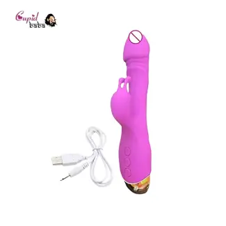 USB 10 Speeds Romeo Vibrations G-spot Rabbit Vibrator for Female