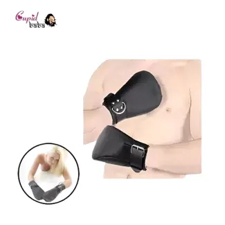 Unisex Leather BDSM Bondage Pet Role Play Gloves