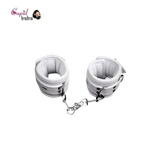 White Handcuffs Women Bondage