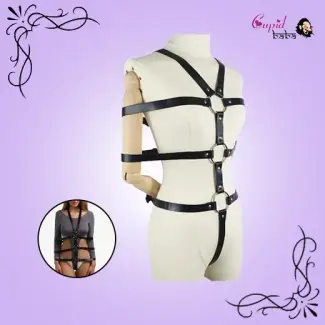 Women Punk Harness Body Chest Straps Extreme Adjustable