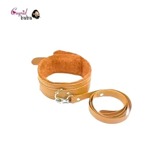 Yellow Collar with Leash Fetish Bdsm Dog Slave