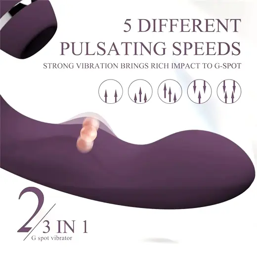 Sucking Vibrator Clit Dildo G-Spot Massager For Women