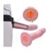 Remote Control 17cm Vibrating Hollow Strap-On Dildo Extender