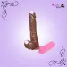 19 cm Remote Control Brown Realistic Dildo - Cupidbaba
