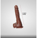 19 cm Remote Control Brown Realistic Dildo - Cupidbaba