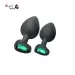 2 Pcs Silicone Jeweled Anal Training Plugs