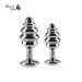 2pcs Spiral Metal Anal Prostate Jewelry Butt Plug