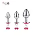 3 Pcs Luxury Round Shaped Anal Butt Plug With Clamps