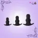 3 Pcs kit Soft Silicone Hollow Enema Butt Plug Prostate Massager