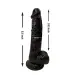 6.5 Black Suction Slim Dildo