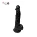 6.5 Black Suction Slim Dildo