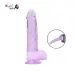 6.5 Purple Light Suction Slim Dildo