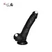 8 Inch Black Shining Strong Suction Dildo