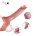 8 Inch Soft Silicone Penis Extender Sleeve with Cock Ring