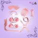 8Pcs Luxury Pink BDSM Kit