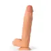 9 Inch Dual Density Silicone Realistic Dildo With Balls