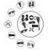 9Pcs Luxury Black BDSM Kit