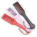 Adult Game BITCH PU Leather Hand Shank Whip (Pink /Black)