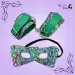 Adjustable Colorful Wrist Cuffs and Blindfold Set
