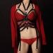 Body Leather Harness Set Bra