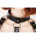Leather Body Harness Chain Bra Bralette