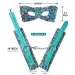 Adjustable Colorful Wrist Cuffs and Blindfold Set
