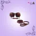 Burgundy Bondage Leather Restraint Set, Cuffs, and Collar