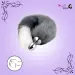 Butt Plug Fox Tail Cosplay But Plug (Black/white)
