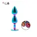 Colorful Metal 2 Beads Crystal Masturbation Anal Plug
