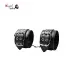 Fetish Black Leather Wrist Restraints Sexy Costume Cosplay Slave Hand Cuffs