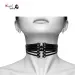 Fetish Necklac 4 Ring Out Wide Belt