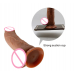 Foreskin Dildo With Stretchable Skin Dual Layered Realistic Moving Skin Cock with Suction Cup