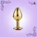 Large Golden Luxury Round Shaped Anal Butt Plug
