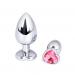 Heart Stainless Steel Crystal Anal Plug