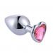 Heart Stainless Steel Crystal Anal Plug