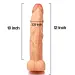 King Size 12 inch Huge Cock Dildo with Hands-Free Suction Cup Base Flesh
