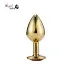 Large Golden Luxury Round Shaped Anal Butt Plug