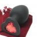 Large Heart Jewel Base Soft Silicone Plug