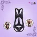 Men Faux Leather Open Butt Bodysuit