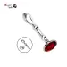 Moon Shape Crystal Jewelry Metal Anal Plug Prostate Massager