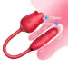 Multispeed Rose Clit Licking vibrator With Dildo