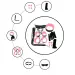 Pink & Black 8 Pcs set BDSM Bondage Kit Handcuffs