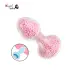 Pink & Blue Foam Beads Glass Dildos