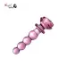 Pink Crystal Glass Anal Butt Plug