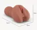 3D 2 in 1 Realistic Pocket Pussy Male Masturbator