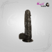 Realistic Jelly Dildo Adult Toy Black Dildo with Strong Suction
